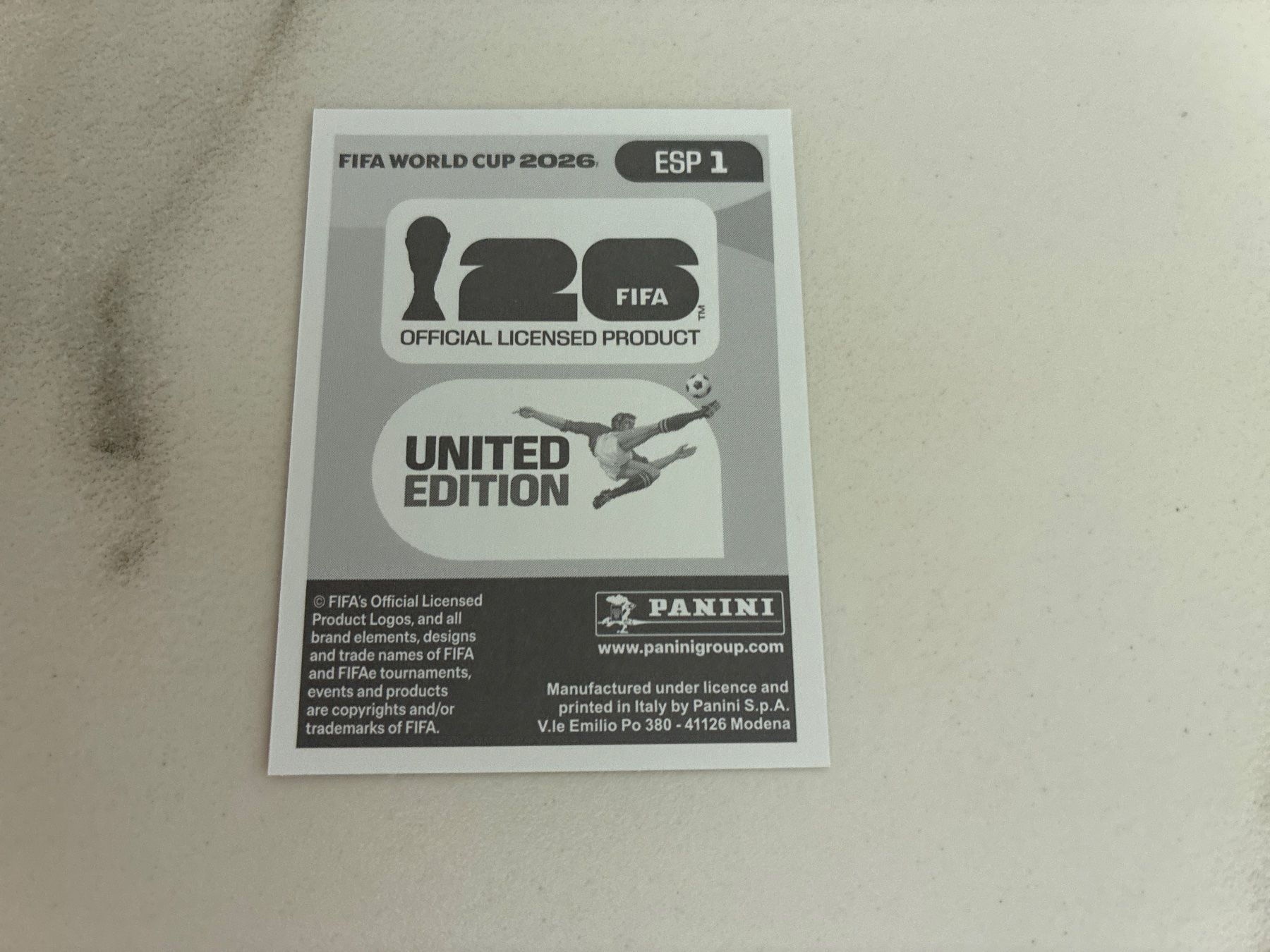 Panini Carte collezionabili: Panini WM 2026 Mexiko Sticker - ESP1 – Nuovo (secondo la descrizione) da Basel venduto da yac_h5js 1