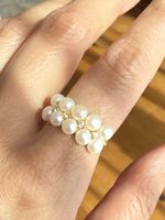 ✨ ✨ Luxuriöser 925 Silber Perlenring ✨
