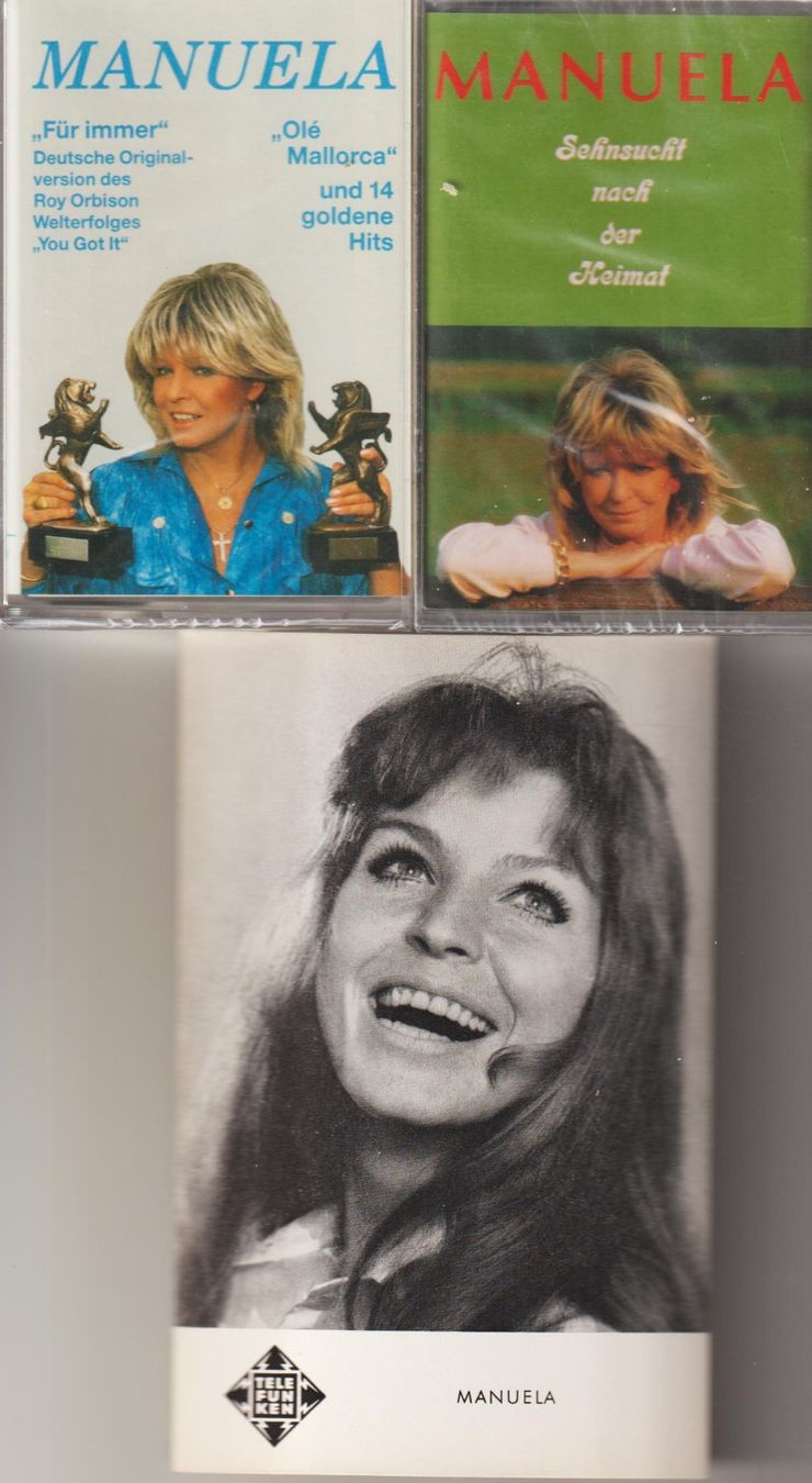 Cassettes audio: MANUELA Sammlung, 2 MCs + 1 Autogrammkarte – D'occasion à Zürich par Vinyl