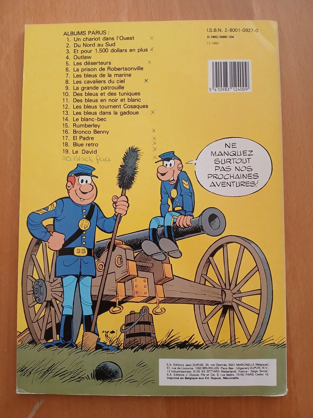 Fumetti: Les Tuniques Bleues - no 19 -  Le David – Usato da Genève venduto da voyageur63 1