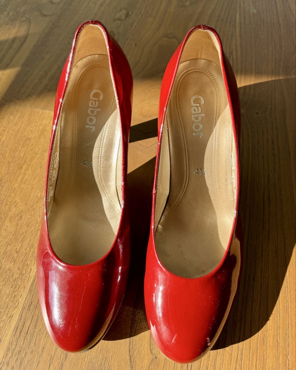 Gabor Scarpe da donna: Gabor Pumps, Gr. 37.5 - 38, rot, Lackleder – Usato da Glattpark (Opfikon) venduto da marionsch 1