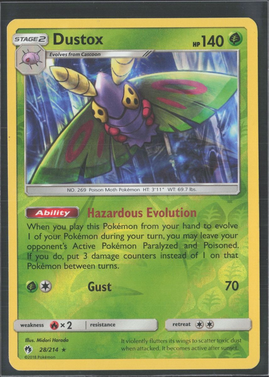 Pokémon Sammelbilder & Trading cards: POKÉMON / Dustox / Lost Thunder / Reverse 🇺🇸 – Gebraucht aus Herzogenbuchsee von TCG-High-Quality