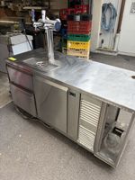 Professionelle biEdelstahl-Bierzapfanlage/Theke mit Kühler 