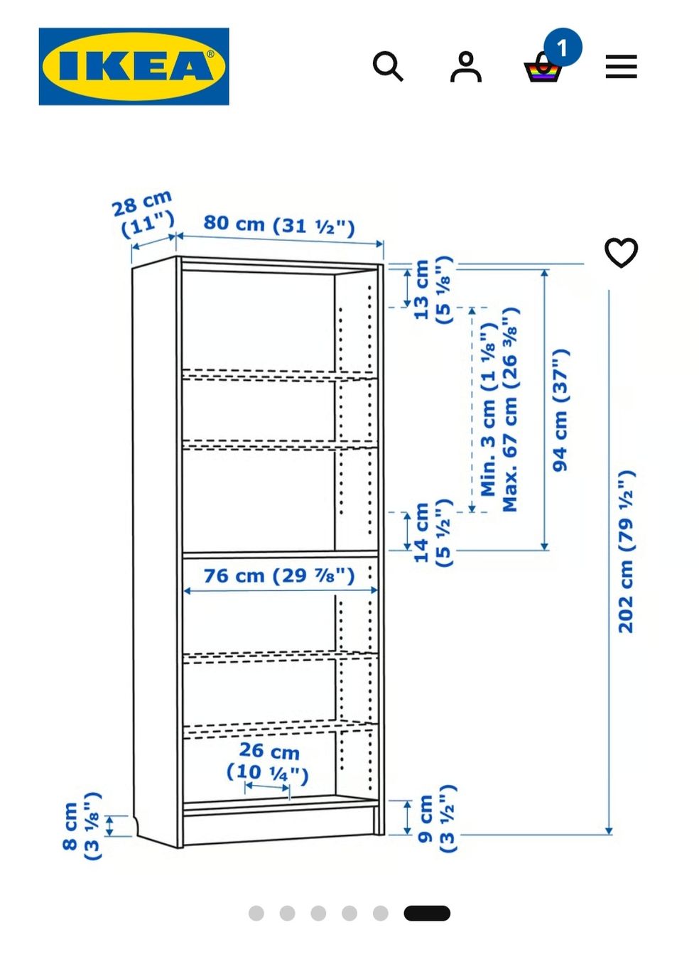 Scaffali: Bücherregal Ikea Billy breit – Usato da Luzern venduto da marion1991 2
