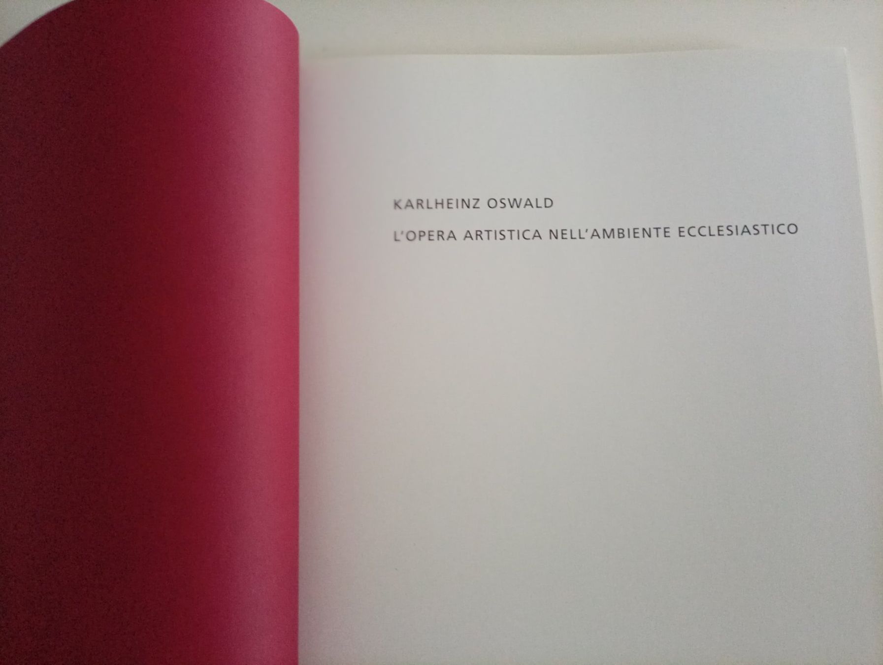 Bücher: L'Opera Artistica Ecclesiastica Karlheinz Oswald – Gebraucht aus Locarno von edn.vintage 2