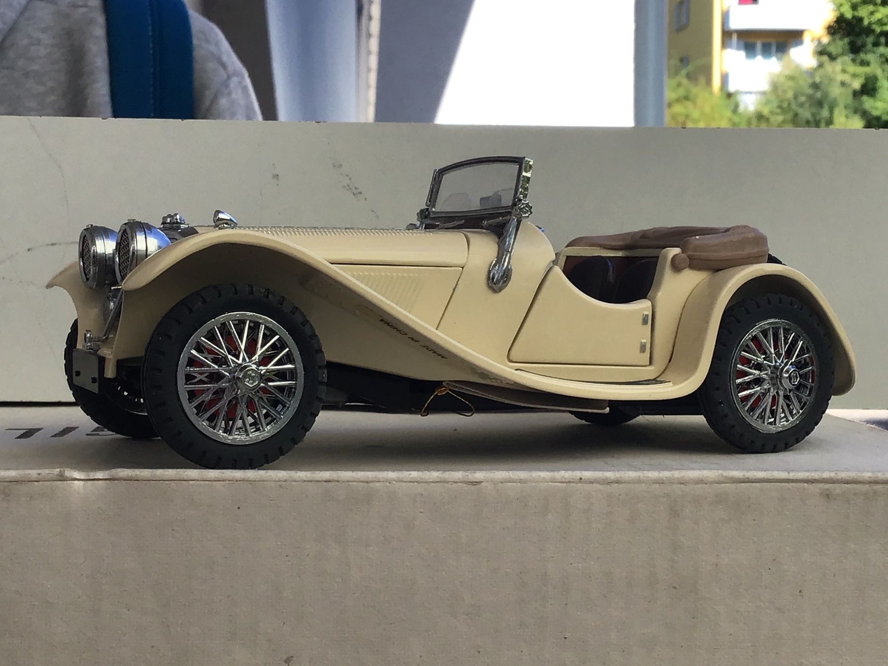 Franklin Mint Voitures modèles: Jaguar SS-100 Oldtimer Modellauto 1938 - 1:24 – Neuf (Voir description) à Männedorf par Modelle-aller-Art