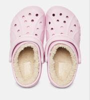 Rosa Crocs mit Teddy Fell, Grösse 38/39