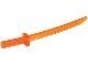 Lego Trans-Orange Minifigure, Weapon Sword, Katana