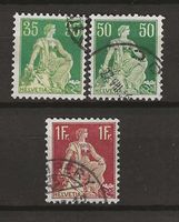 CH111z - Helvetia avec épée 1117/113Z/115Z obl.