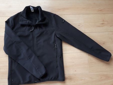 Veste coupe-vent softshell chaude noire - Forclaz Taille M.