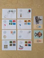 8 Ersttagsbriefe FDC + 2 Maximumkarten Schweiz, Jahr 1983