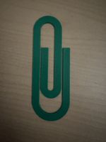 Lese- oder Buchzeichen Büroklammer
