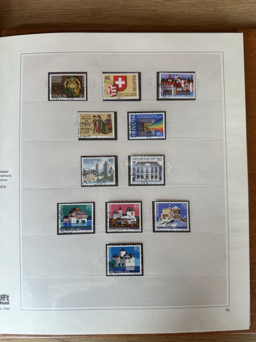 Tutti i francobolli: Schweiz - Linder Safe Dual 1960 - 1982 o – Usato da Schmitten / FR venduto da Samsara169 6