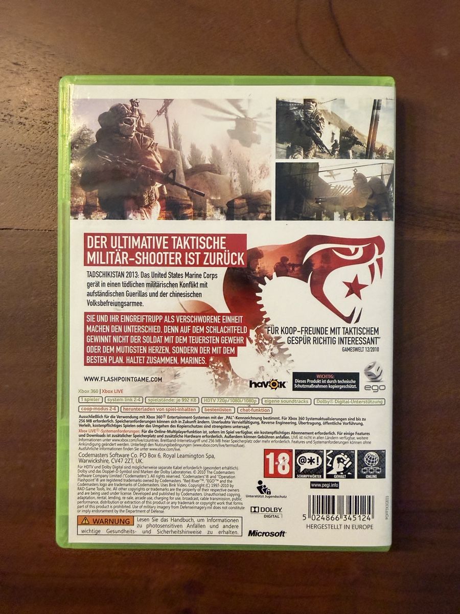 Microsoft Spiele: Operation Flashpoint: Red River für Xbox 360 – Gebraucht aus Thunstetten von Virus_33 2