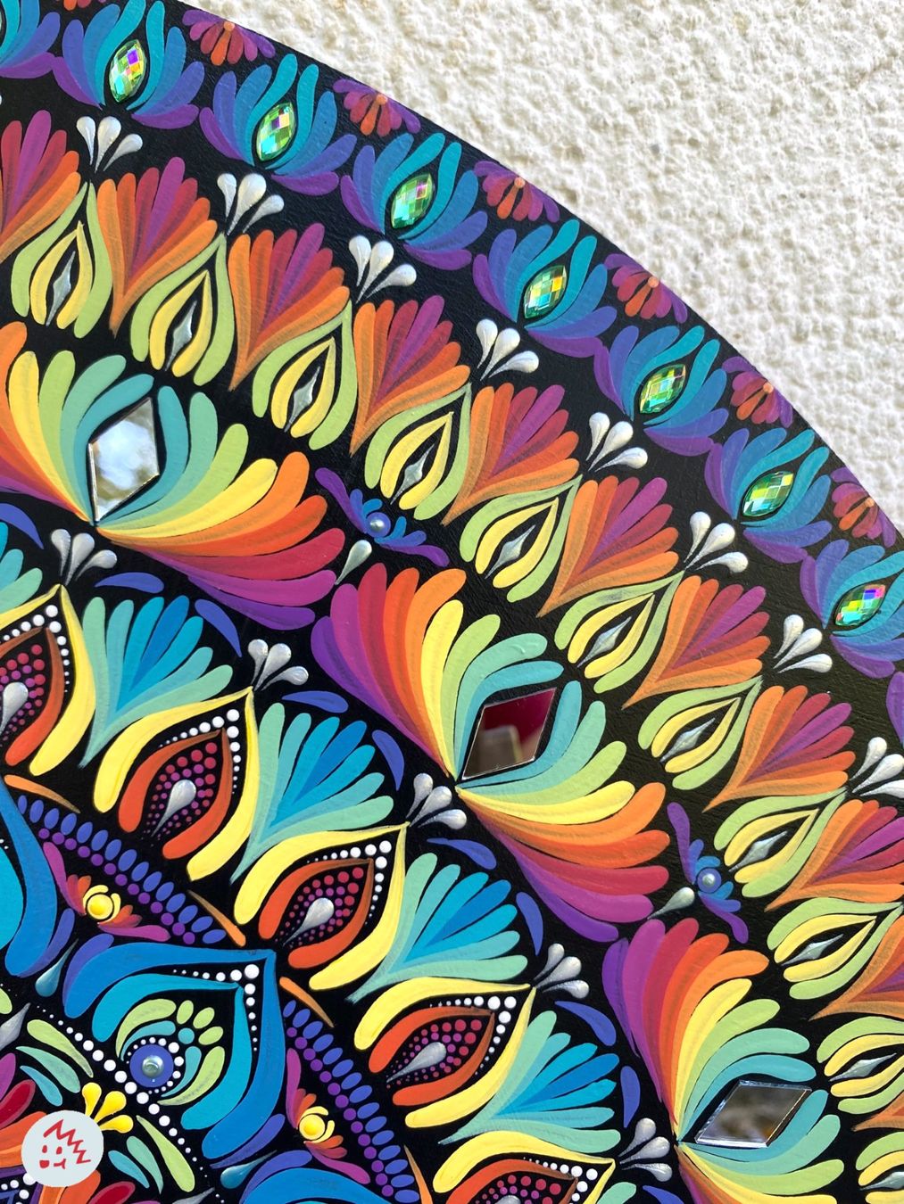 Dipinti: Mandala auf Holz, Mandala Bild, Gemälde, Geschenk, Kunst – Nuovo e nell'imballaggio originale da Fanas venduto da Omibia 1