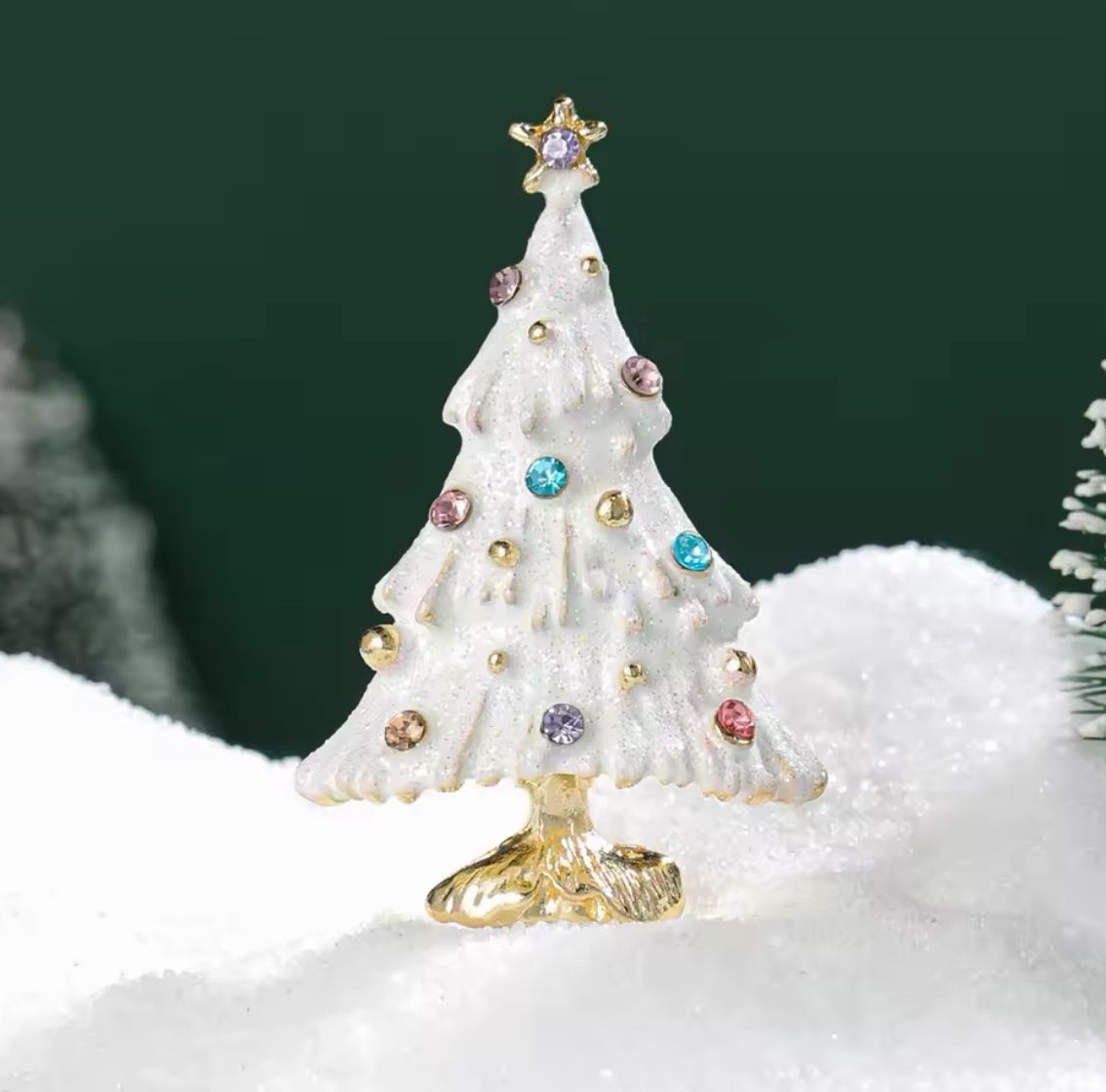 Spille & Fermagli: Weihnachts-Brosche Tannenbaum/ Christbaum – Nuovo e nell'imballaggio originale da Gams venduto da Mariawicca