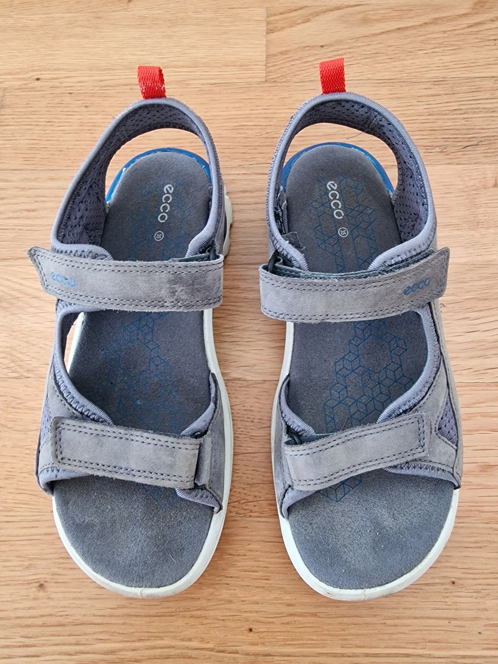 Ecco Scarpe da uomo: Ecco Sandale grau, Leder, Grösse 35 – Usato da Wil SG venduto da ChKo12