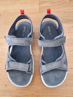 Ecco Sandale grau, Leder, Grösse 35