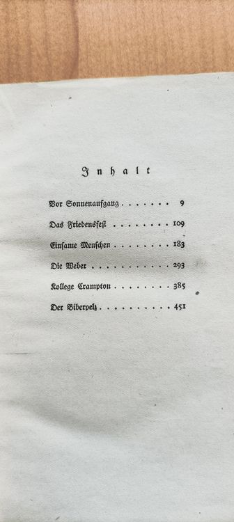 Livres: Gerhart Hauptmann Gesammelte Werke in 6 Bänden – D'occasion à Altdorf UR par batronix58 2