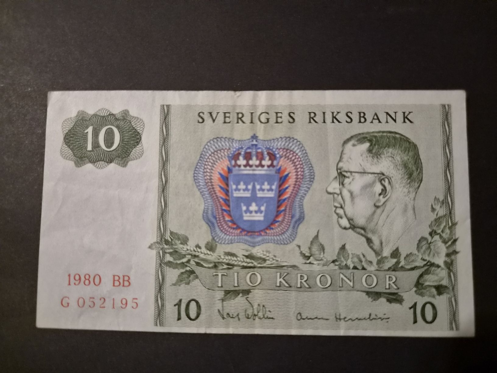 Banconote: Suède 1980 10 kronen P52e – Usato da Versoix venduto da rucio