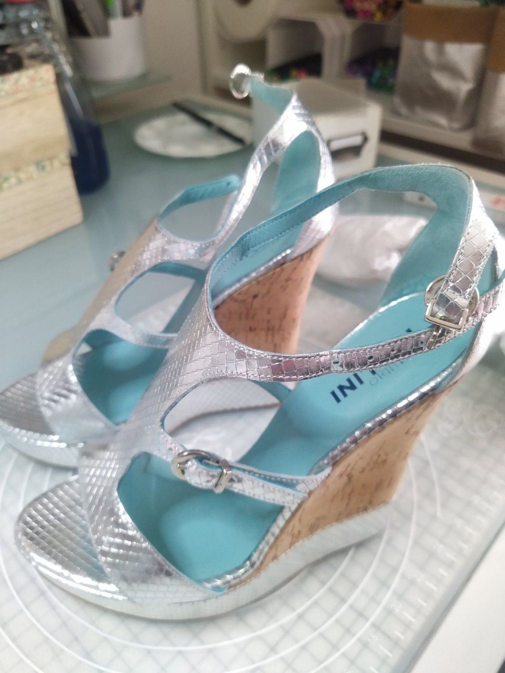 Damenschuhe: Pumps Studio Pollini silver 38,5 – Gebraucht aus Figino von Palotta 8