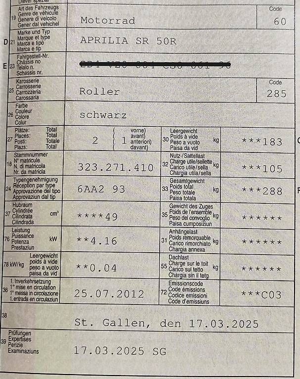 Scooter: Aprilia SR 50 R – Usato da Rheineck venduto da val_bw7s 4