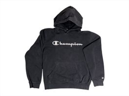 Vintage Champion Kapuzenpullover, Grösse M, Schwarz - Herren