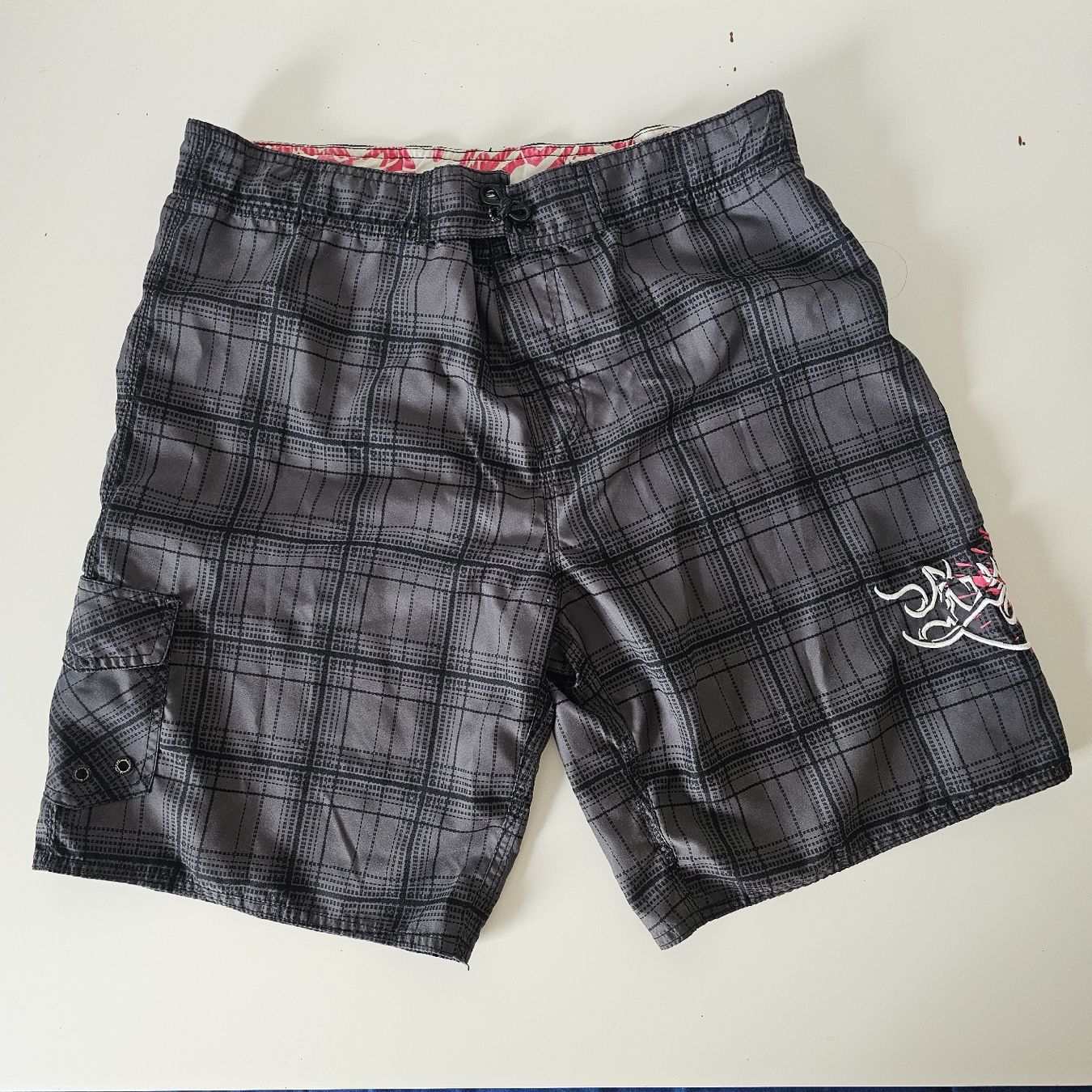 Hosen: Boardshorts RSQ Grey Plaid Size M Used Condition – Gebraucht aus Matten b. Interl von Vanilla8