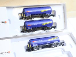 Hobbytrain 3 x SBB Cargo Tankwagen Set H23485 - Spur N