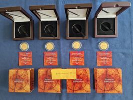 4 x 1 Unze Gold - Niue - 250 NZD Icons of Inspiration