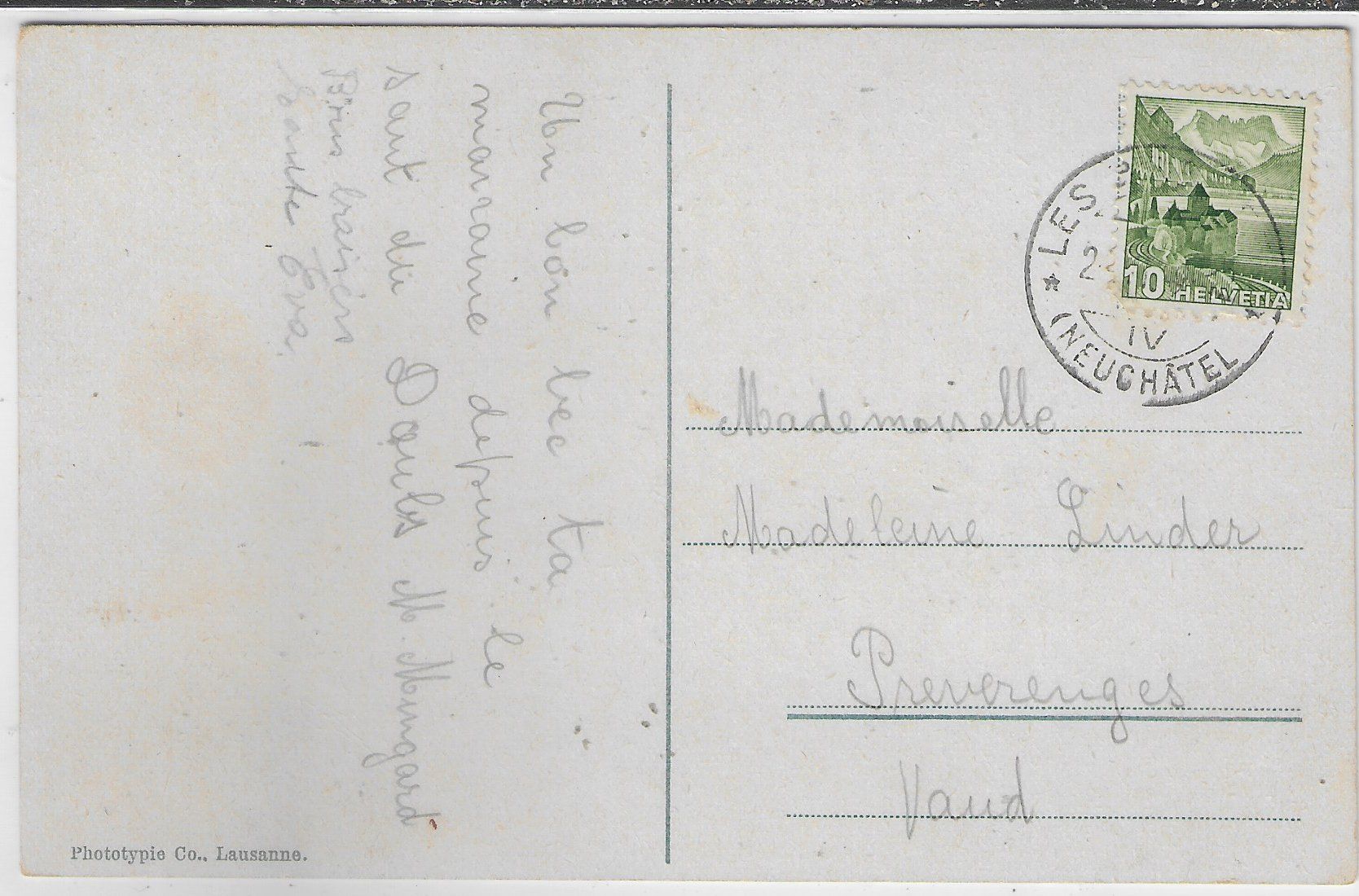 Cartoline postali: Bassin du Doubs aux Brenets - Litho – Usato da Ettingen venduto da Kartenplanet 1