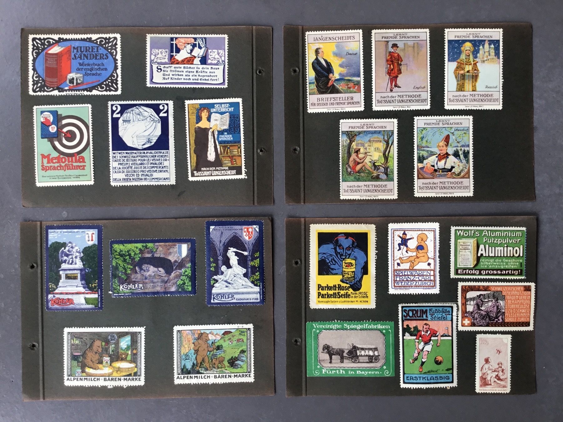 Tutti i francobolli: Reklamemarken / Werbemarken-Album antik – Usato da Eggersriet venduto da Wiese61 6
