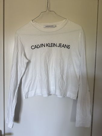 Calvin Klein Jeans Shirt, Gr. S, neuwertig, weiss
