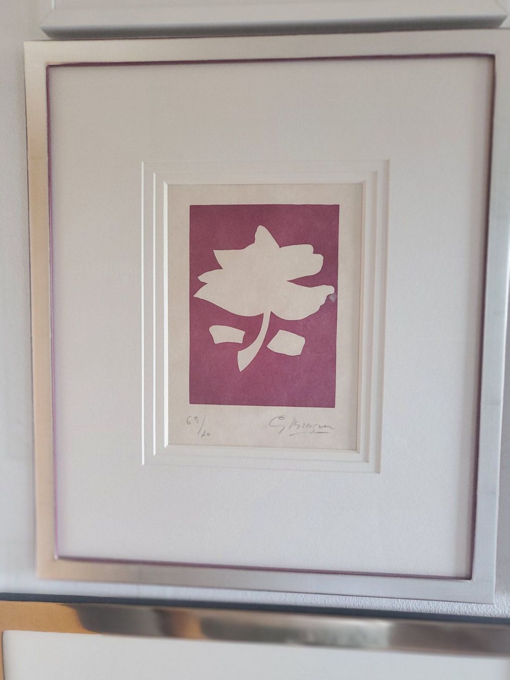 Xilografie: Georges Braque, Holzschnitt, handsig, nummeriert,  gerahmt – Usato da Füllinsdorf venduto da havi4