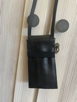 Neu Schicke schwarze Nateltasche 100%Leder Maria/Maleta