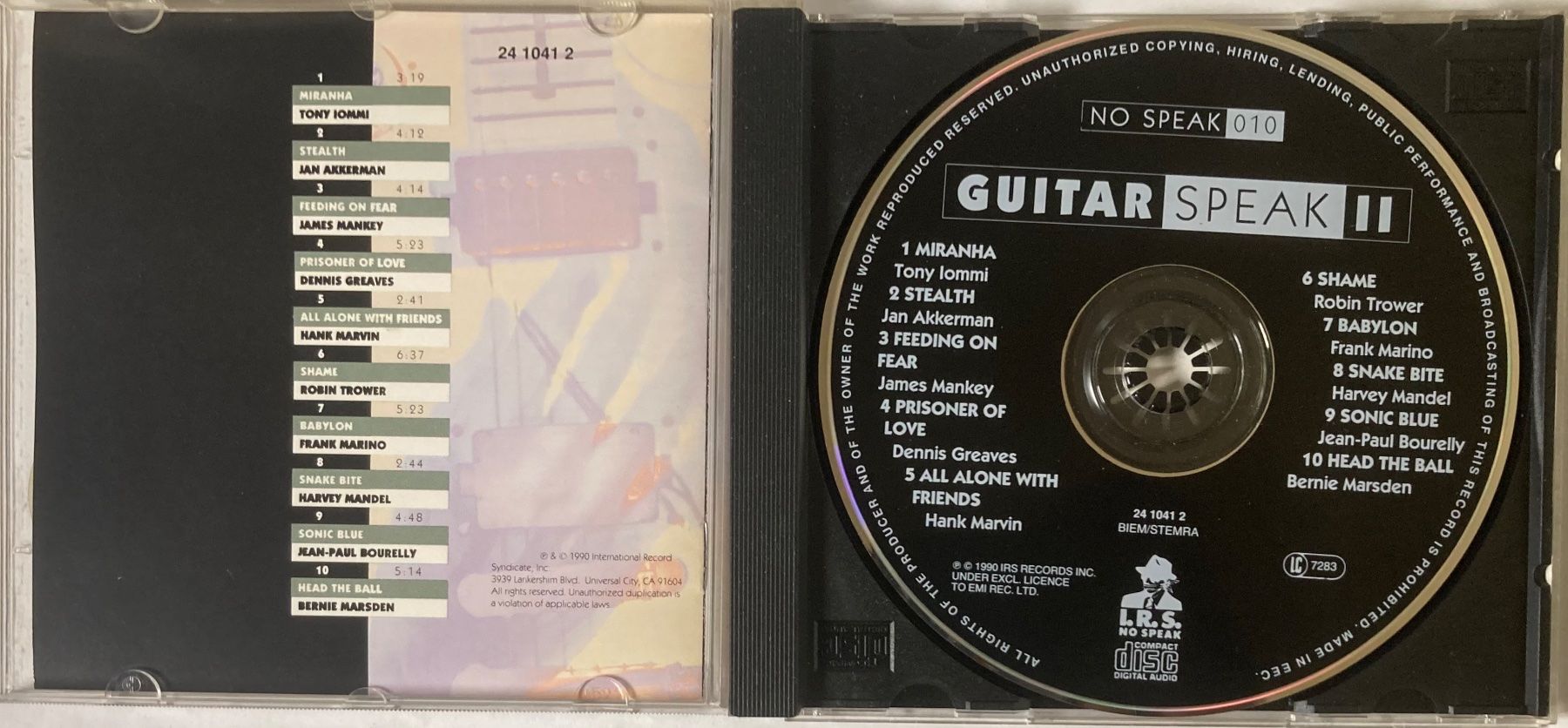 CD: DIVERS ARTISTES - GUITAR SPEAK II – Usato da Poliez-Pittet venduto da Newtown-Records 2