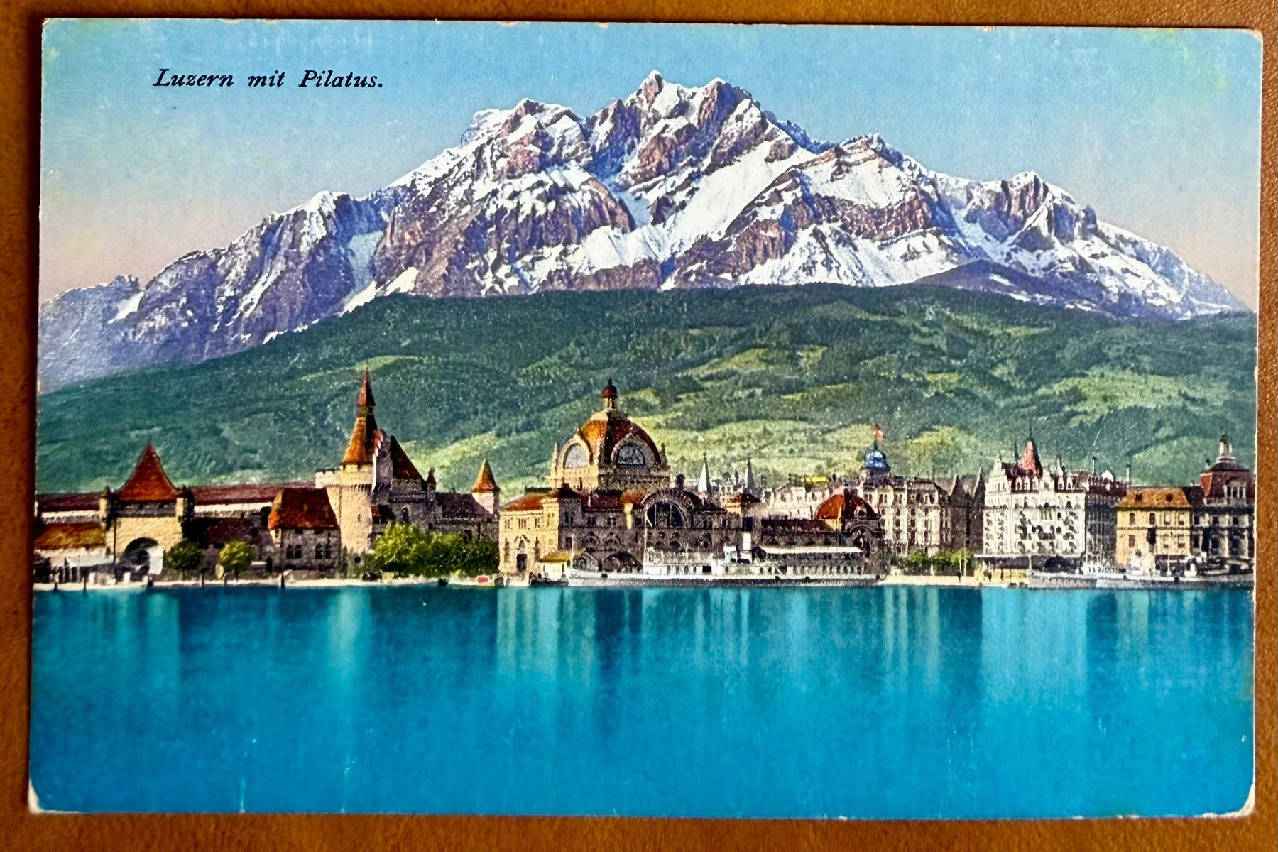 Ansichtskarten: Luzern - Dampfschiff - Panorama AK – Gebraucht aus Lutry von Ediego