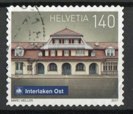 Tous les timbres: 2017 - Schweizer Bahnhöfe III / Interlaken Ost – D'occasion à Schaffhausen par poststamp