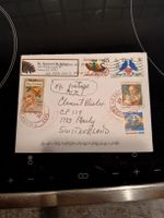 Lettre de Noël 2013 avec timbres US - Suisse rare!