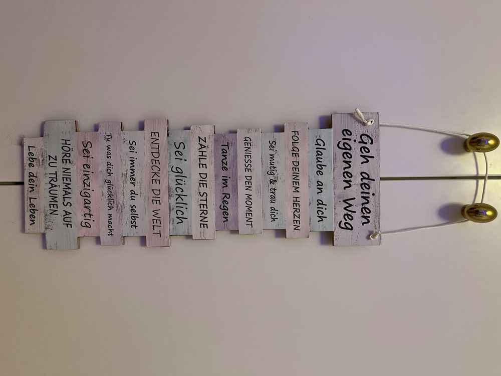 Papierdrachen Wanddekoration Holz - Küchen Deko 53x33cm Vintage Style