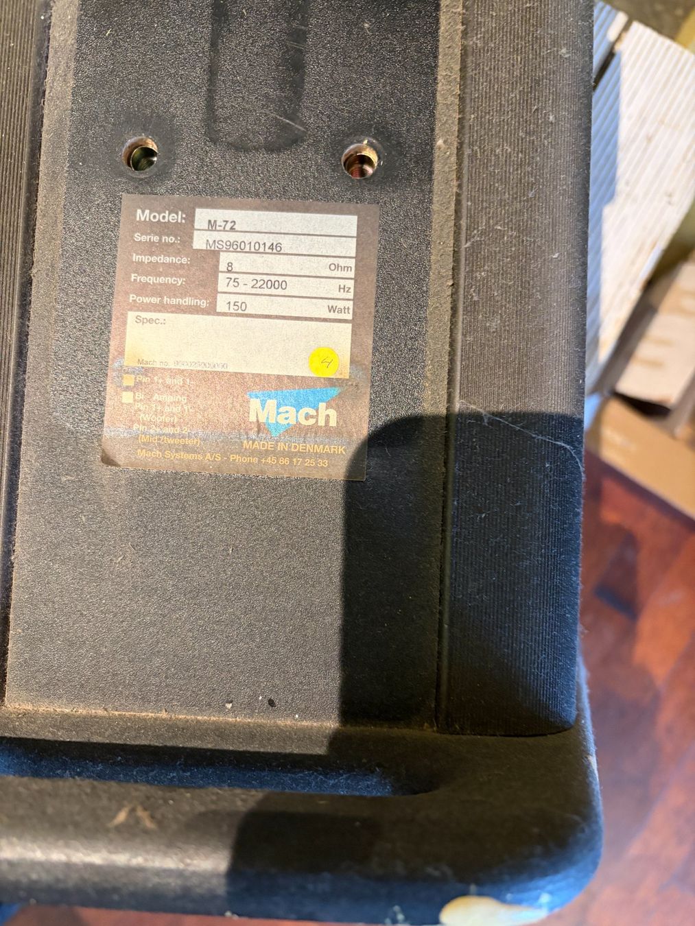 Lautsprecher: Lautsprecherset Mach Audio – Gebraucht aus Rothrist von Pamosliq 1