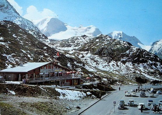 Cartes postales: SUSTEN-KULM Quick Buffet Self Service - Auto, VW-Käfer – D'occasion à Jona par philajona