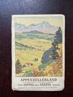 Exkursionskarte des Appenzellerlandes und Panorama