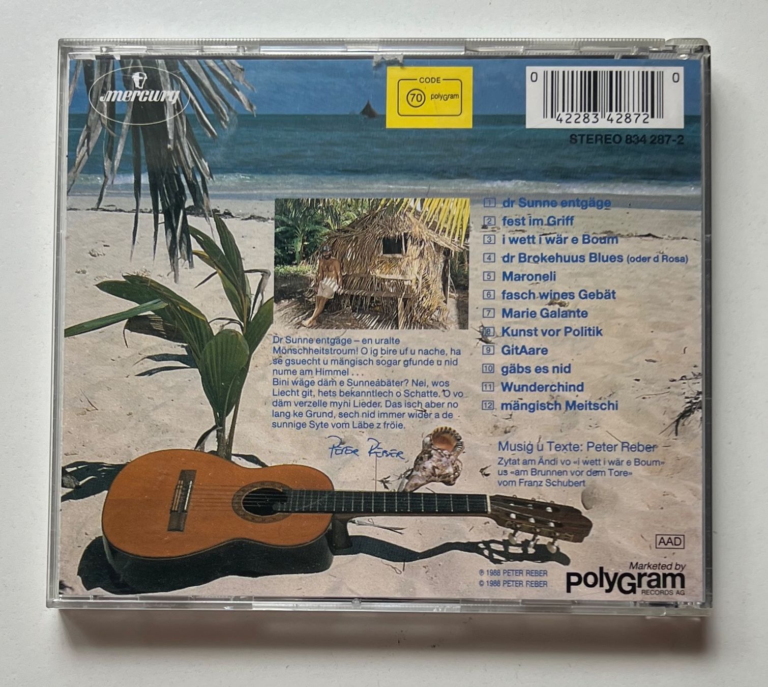 CDs: Peter Reber / Dr Sunne Entgäge – Gebraucht aus Näfels von rottabi 1