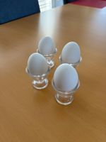 4 coquetiers en verre transparent - 4 Eierbecher aus Glas
