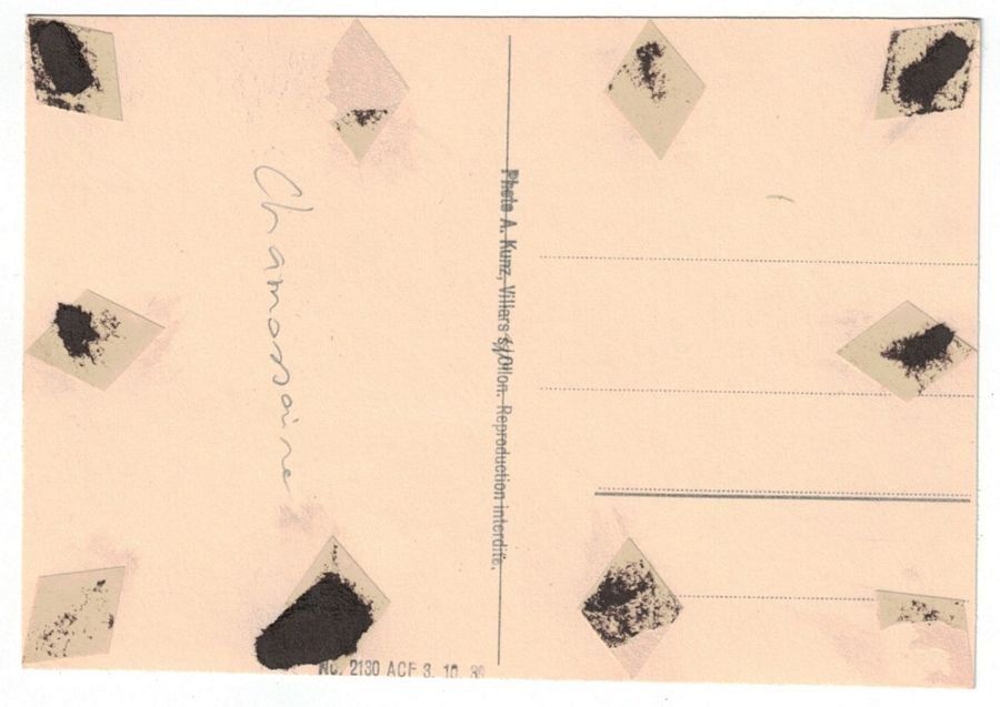 Ansichtskarten: Chamossaire, datée 1939 – Gebraucht aus Frauenfeld von POML 1
