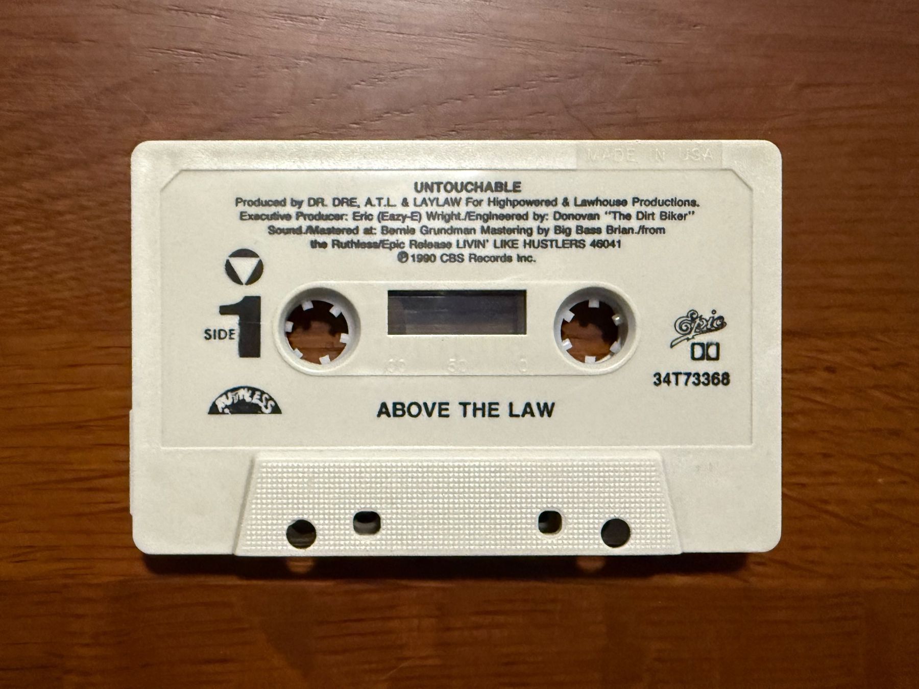 Kompaktkassetten: Above The Law - Untouchable Cassette MC – Gebraucht aus Delémont von cpop 1