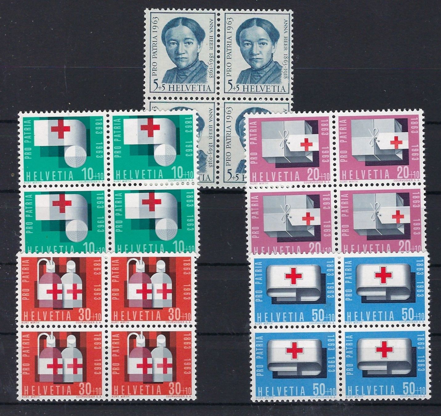 Tutti i francobolli: 1963 Pro Patria Viererblocks**   15932 – Usato da Lunden venduto da Animus999