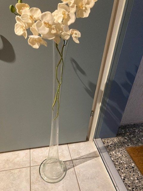 Vasen & Gefässe: 1 wunderschöne Boden-/Blumenvase, ca. 96 cm hoch, Glas – Gebraucht aus Richterswil von Hausi12 1