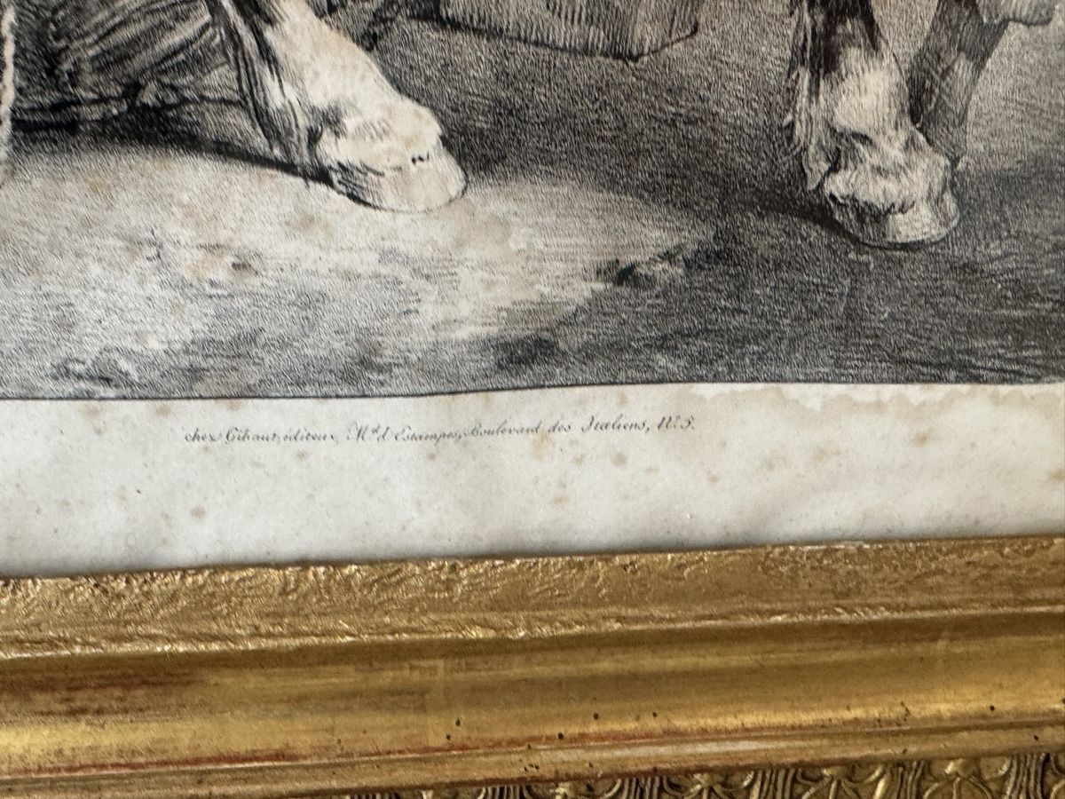 Grafica & Litografie: Lithographie  Théodore Géricault - Le Cheval du plâtrier – Usato da Erde venduto da CBarts 3